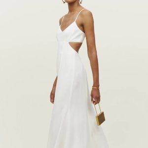Astor White Silk Dress (Reformation)